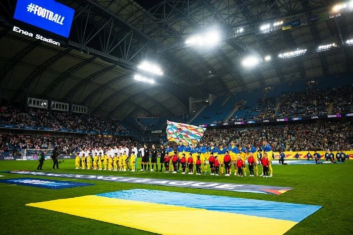 Ukrainian national team players on the weekend