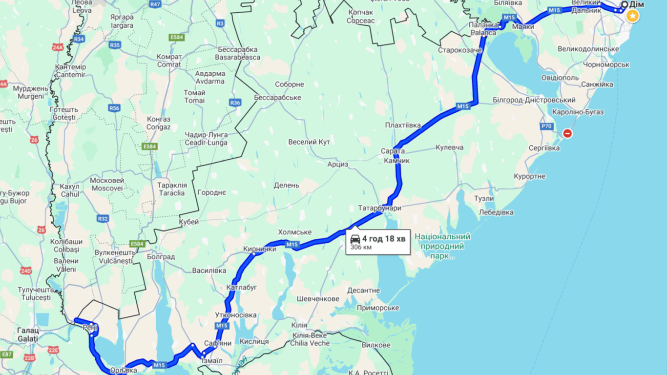 Traffic jams on the Odesa-Reni highway - where you will have to wait